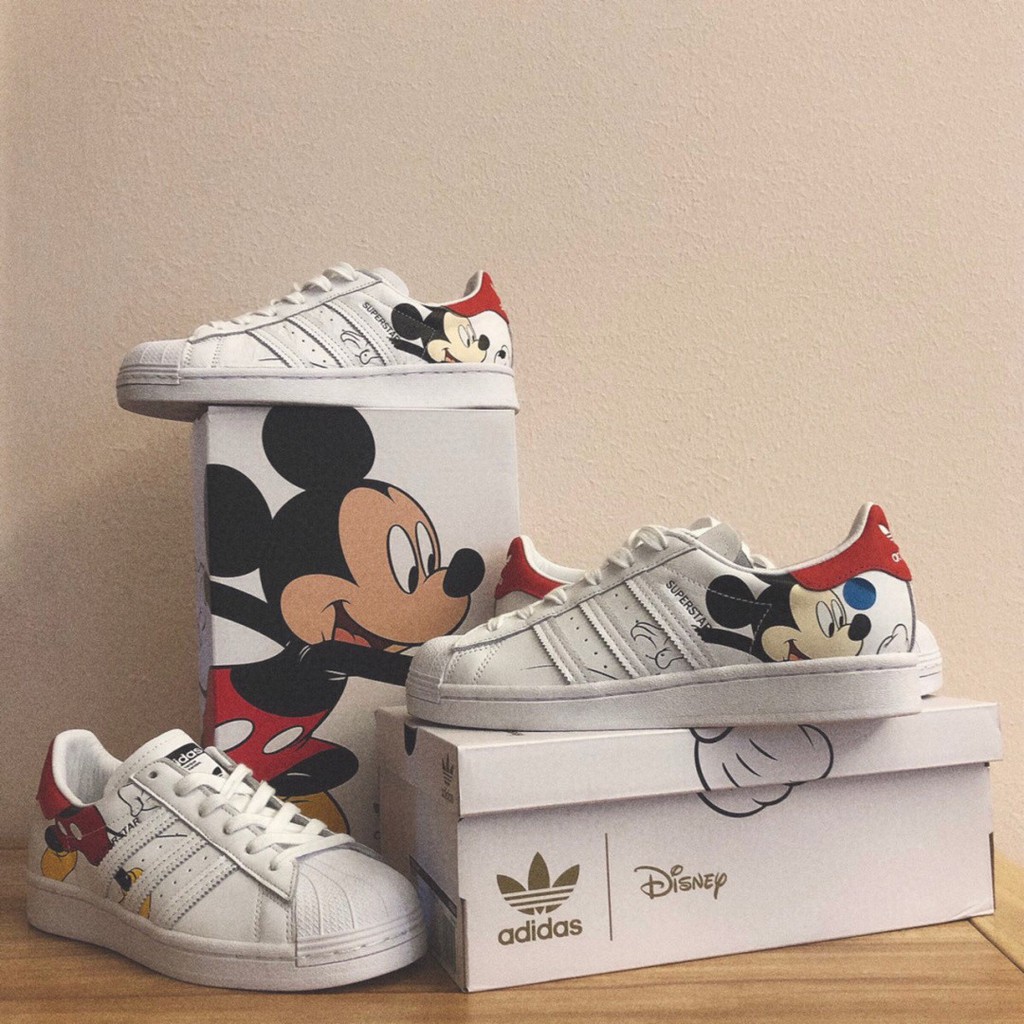 Disney X Adidas Superstar Mickey Mouse 92 Anniversary Joint Commemorative |  Shopee Philippines