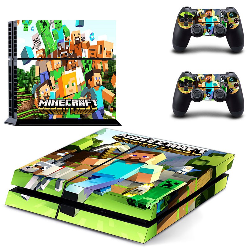 Minecraft Ps4 Skin Sticker Decal Vinyl For Playstation 4 Console And 2 Controllers Ps4 Skin Sticker Shopee Philippines