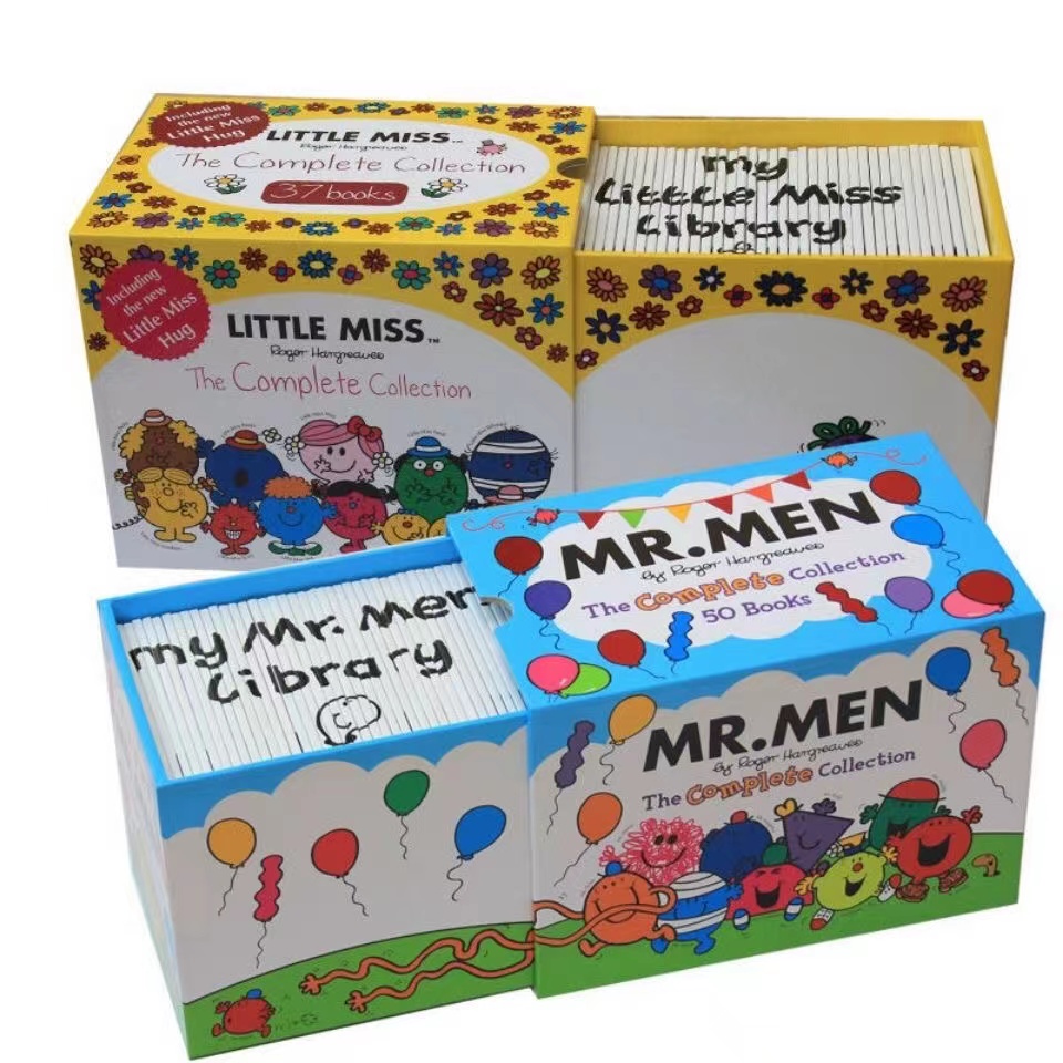 cod Little Miss books Mr Men Books Set Children English Story Books 50 pcs brand new boxed set