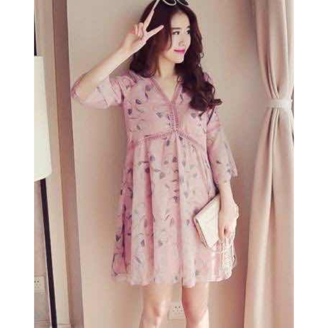 flowy chiffon dress