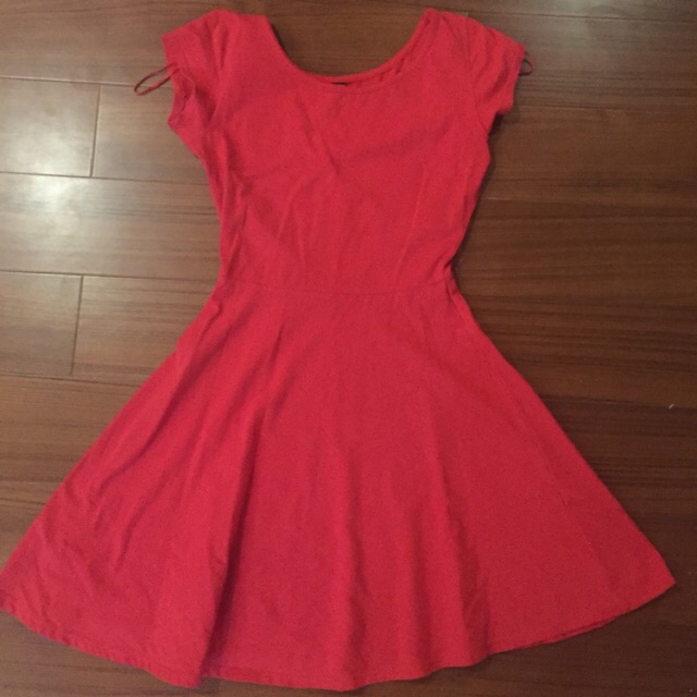 cotton on red dress