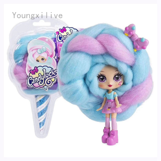 Qijunfeng 1x Doll Toy Candylocks Cotton Candy Hair Marshmallow Hair Christmas Gift Random Shopee Philippines - cotton candy hair roblox