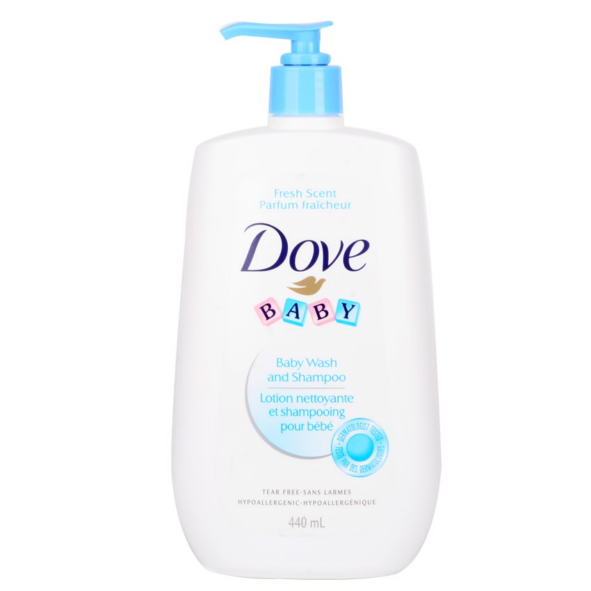 dove baby wash and shampoo