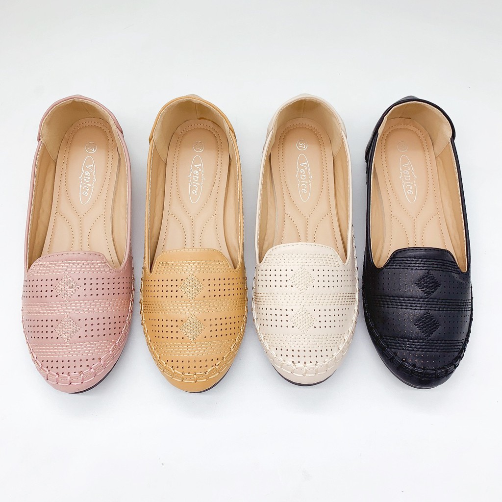 Korean Women Loafers Flat Doll shoe | Shopee Philippines