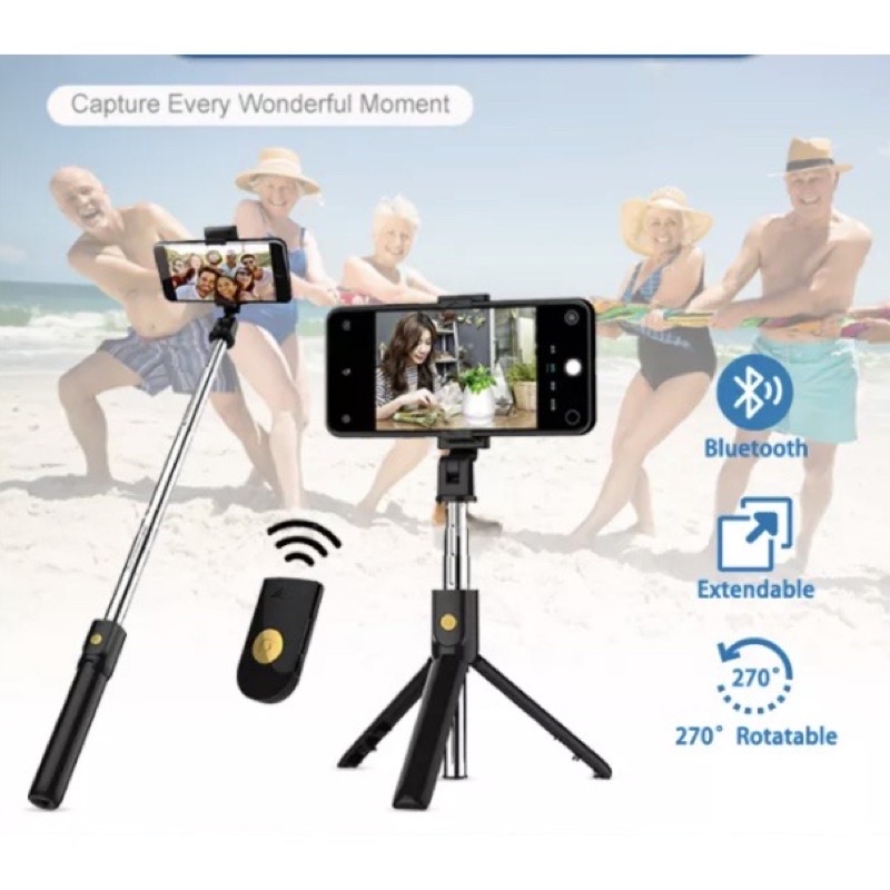S03/K07 Selfie Stick Tripod Extendable Bluetooth Monopad Selfie Stick