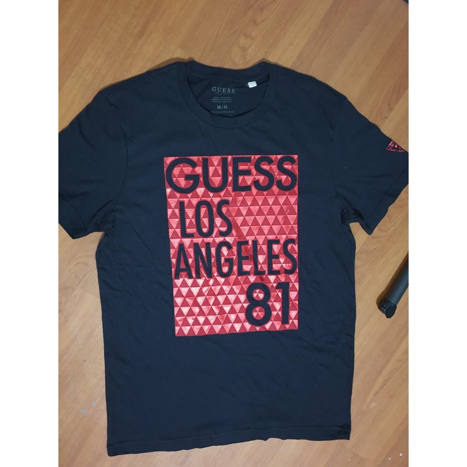 Guess Los Angeles Black T-Shirt Men's from Shopee Philippines