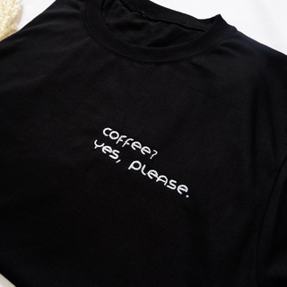 Embroidered Coffee Yes Please T-shirt #2