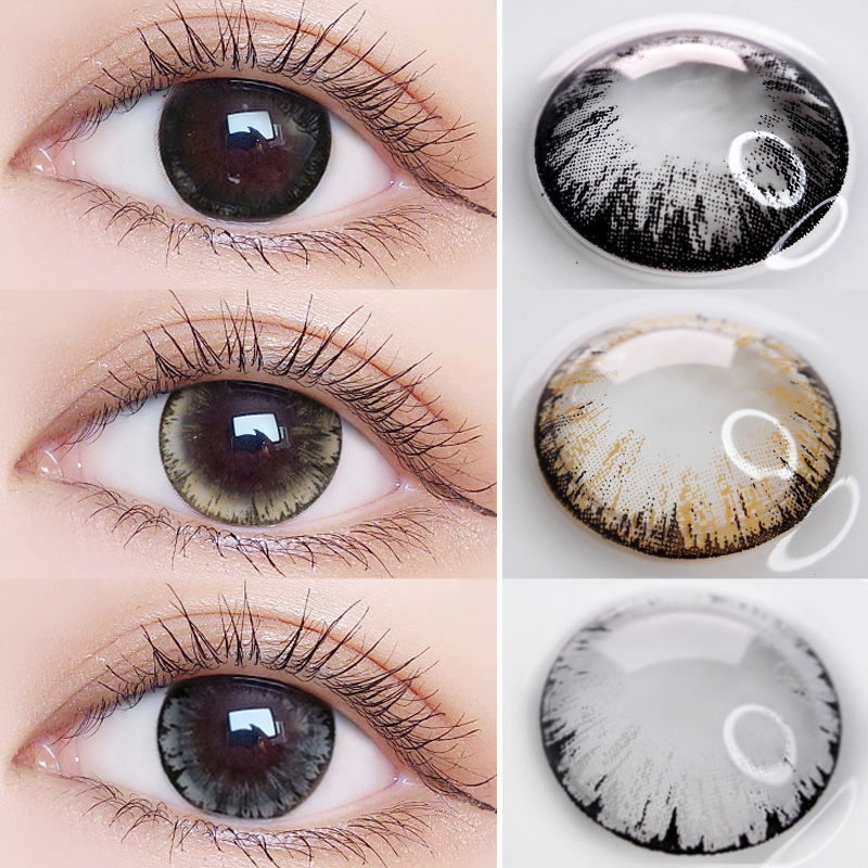 2PCS 1 Pair Starshine Big Eye Makeup Contact Lens Soft Color Contacts ...