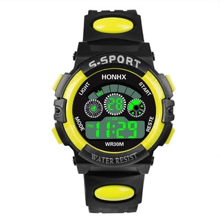 g shock for men 2pcs 5-color Watch Children Boys Waterproof Digital LED Sports Camouflage Kid's Wat #7