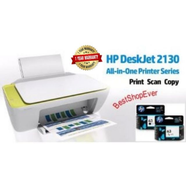 Hp Deskjet 2130 All In One Printer With Warranty Shopee