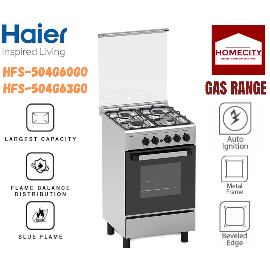 HAIER GAS RANGE HSF 504G60GO/504G63GO Shopee Philippines