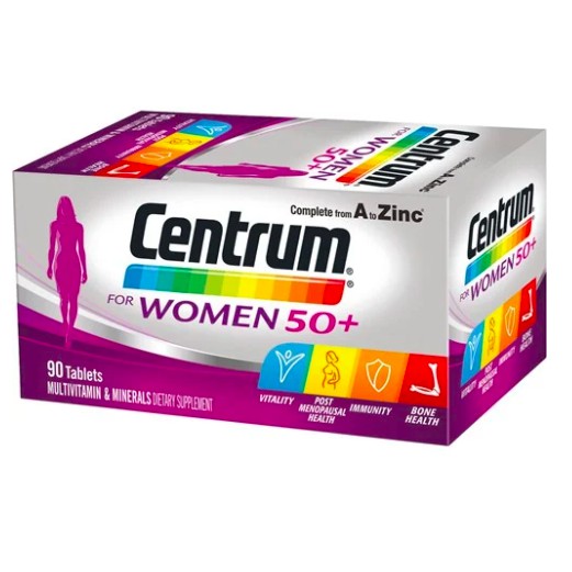Centrum Women 50+, 90 tabs, Complete Multivitamins and Minerals, Imported from NZ Shopee