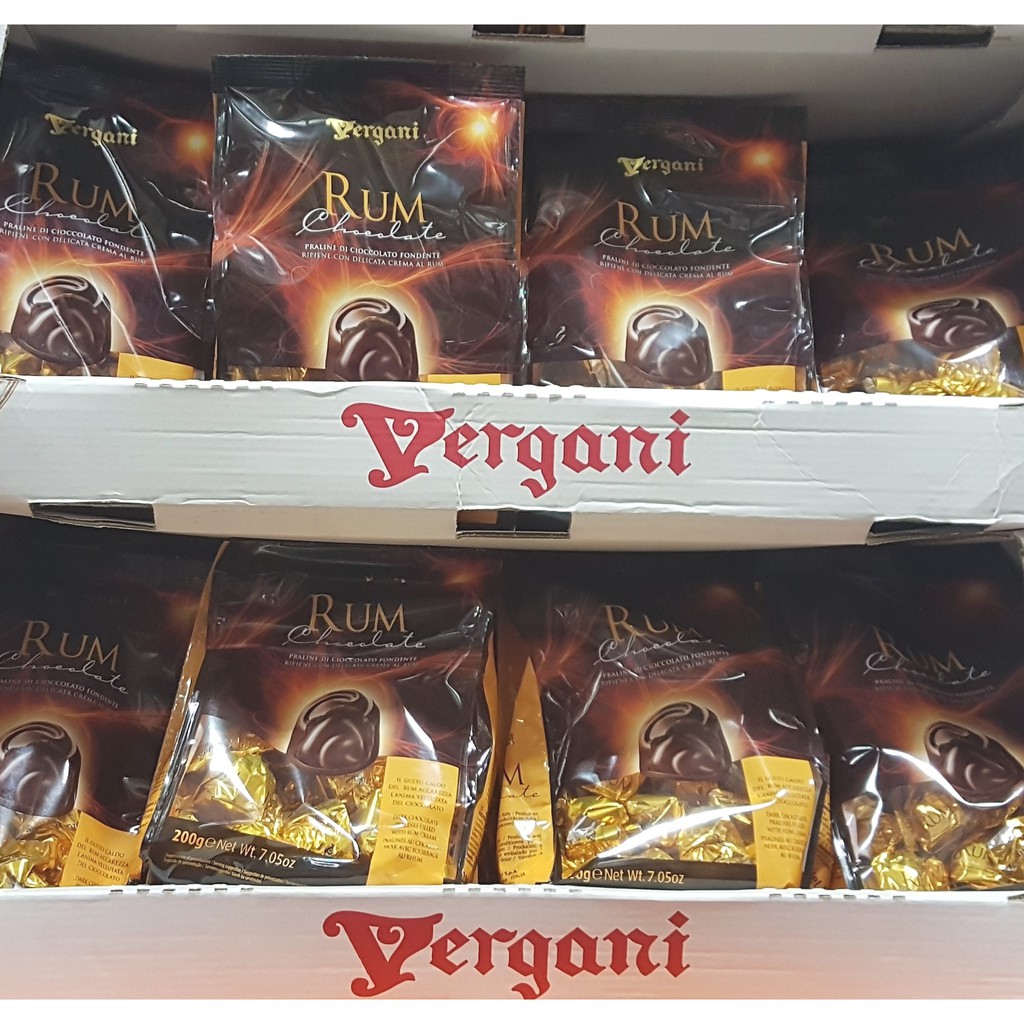 Authentic Vergani Rum Chocolate, 200g Shopee Philippines