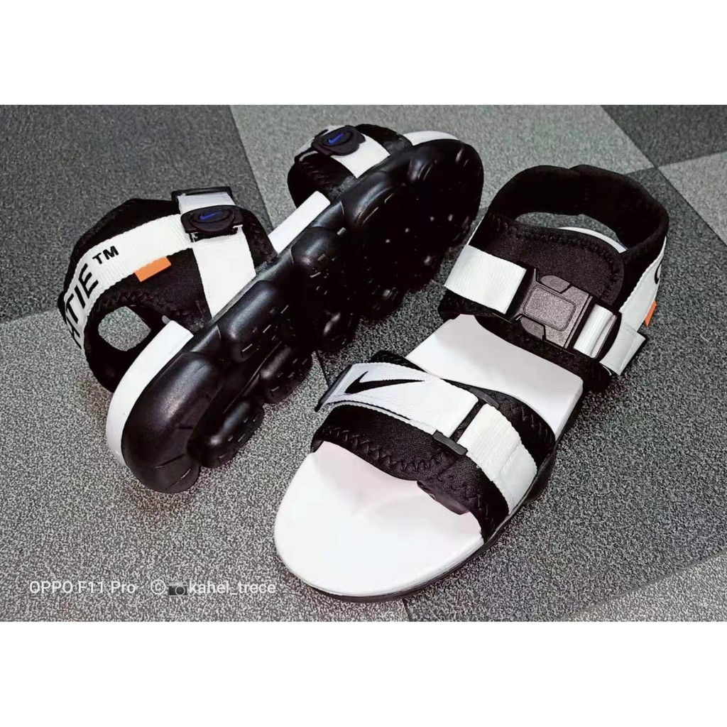 nike air off white sandals