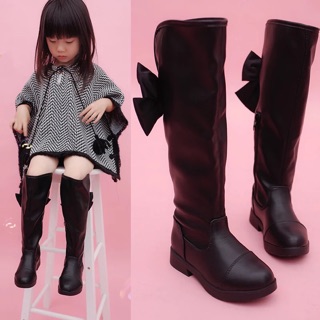 black high boots for girls