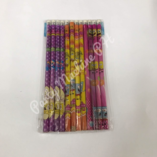 12 pcs Spongebob Pencil for Giveaways Shopee Philippines