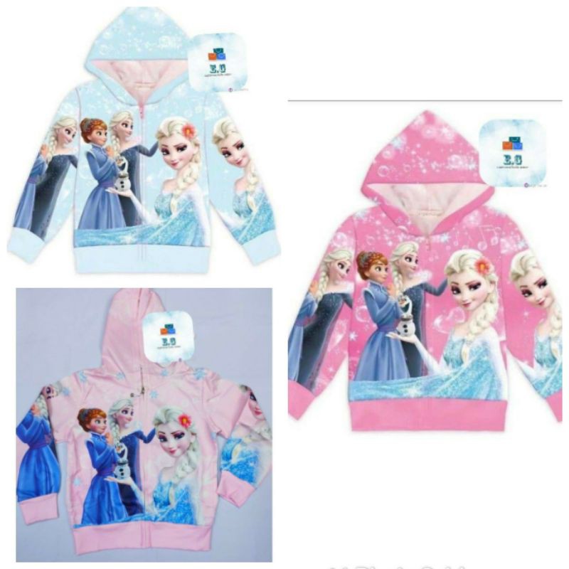 Frozen/ Elsa Jacket with hoodie for kids Shopee Philippines