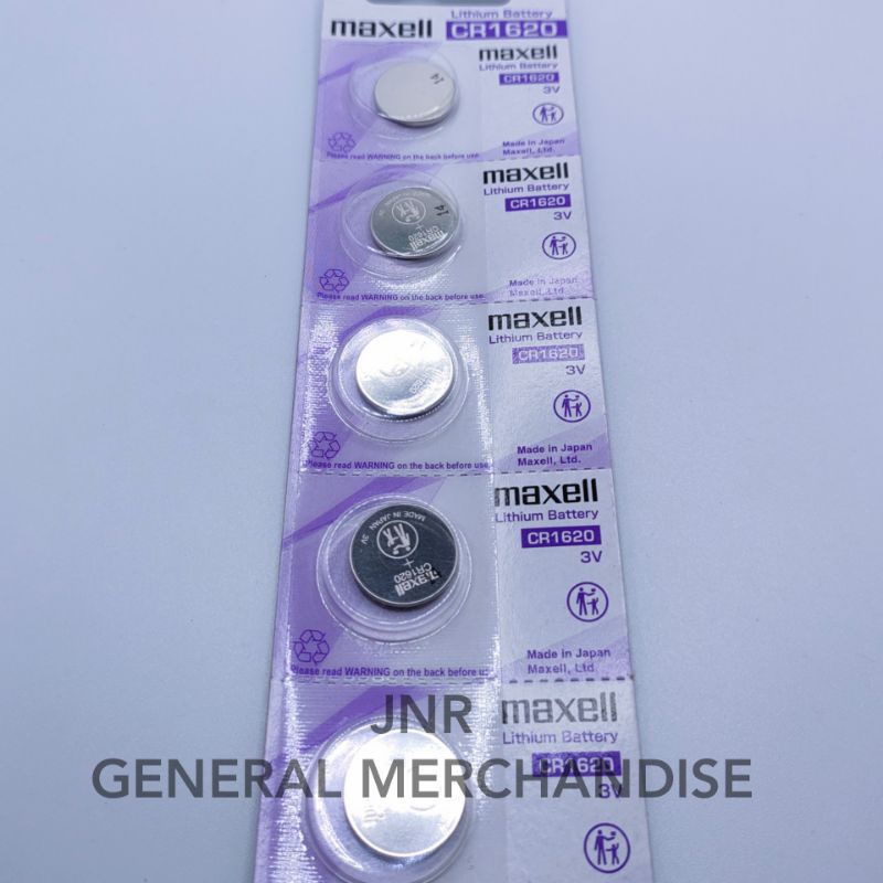 Maxell CR1620 3V Lithium Coin Cell Watch Batteries Maxell 1620 Shopee Philippines