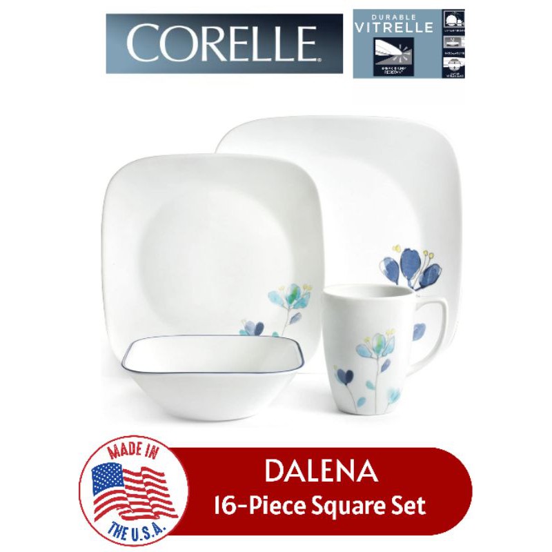 corelle vitrelle square plates