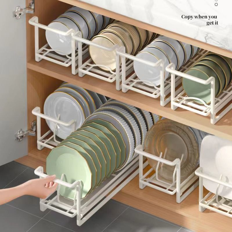 #40 (RS) Trendy Retractable Plate/Bowl Drainage Storage Rack | Shopee ...