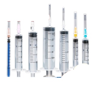 ☾✗✺Medical sterile 1/2/5ml/20ml 10ml syringe disposable needle with