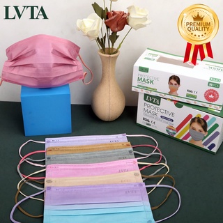 Face Mask Mouth Mask Premium LVTA 3 Layer Protective Disposable Non-woven Korea Black Hot design