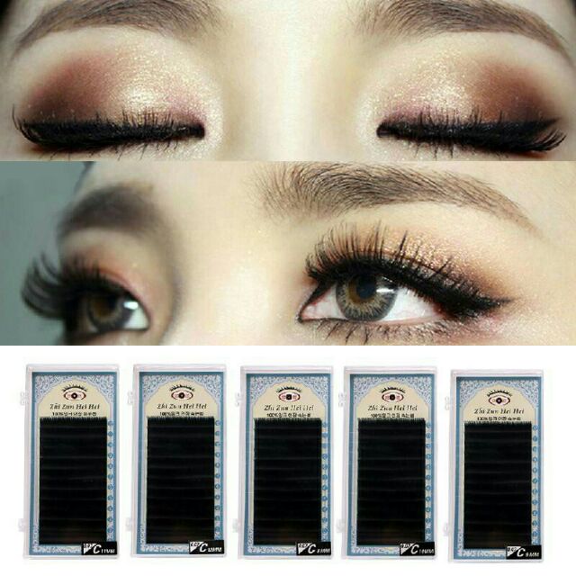 Eyelash extensions human hair | Shopee 