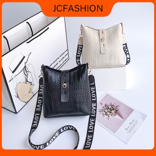 Jc Fashion crocodile pattern mini bucket bag casual shoulder bag
