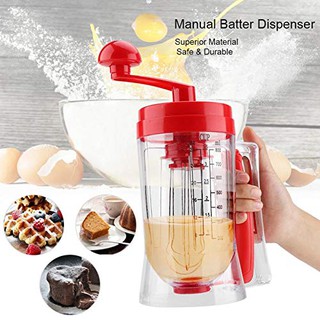 Manual Pancake MACHINE Batter Dispenser Perfect Cupcakes Waffles Mixer Mix Batter  Breakfast,