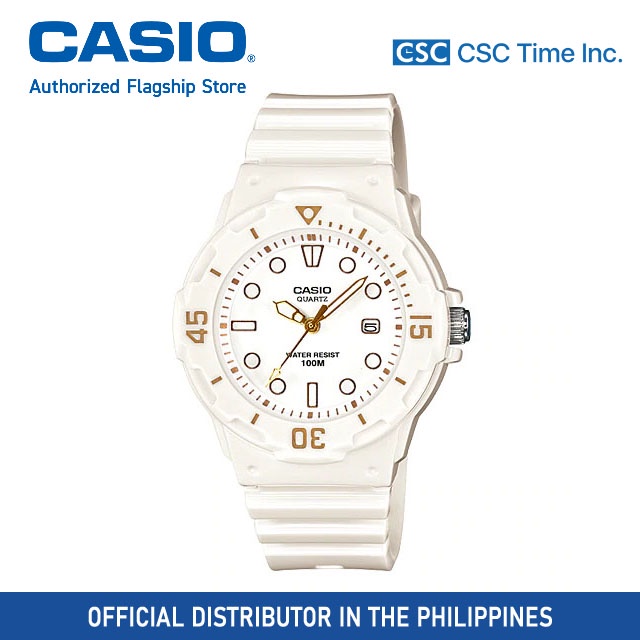 （hot）Casio (LRW-200H-7E2VDF) White Resin Strap Quartz 100 Meter Watch for Women