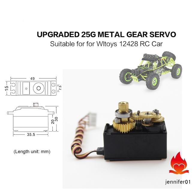 wltoys 12428 servo upgrade