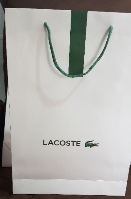 lacoste paper bag