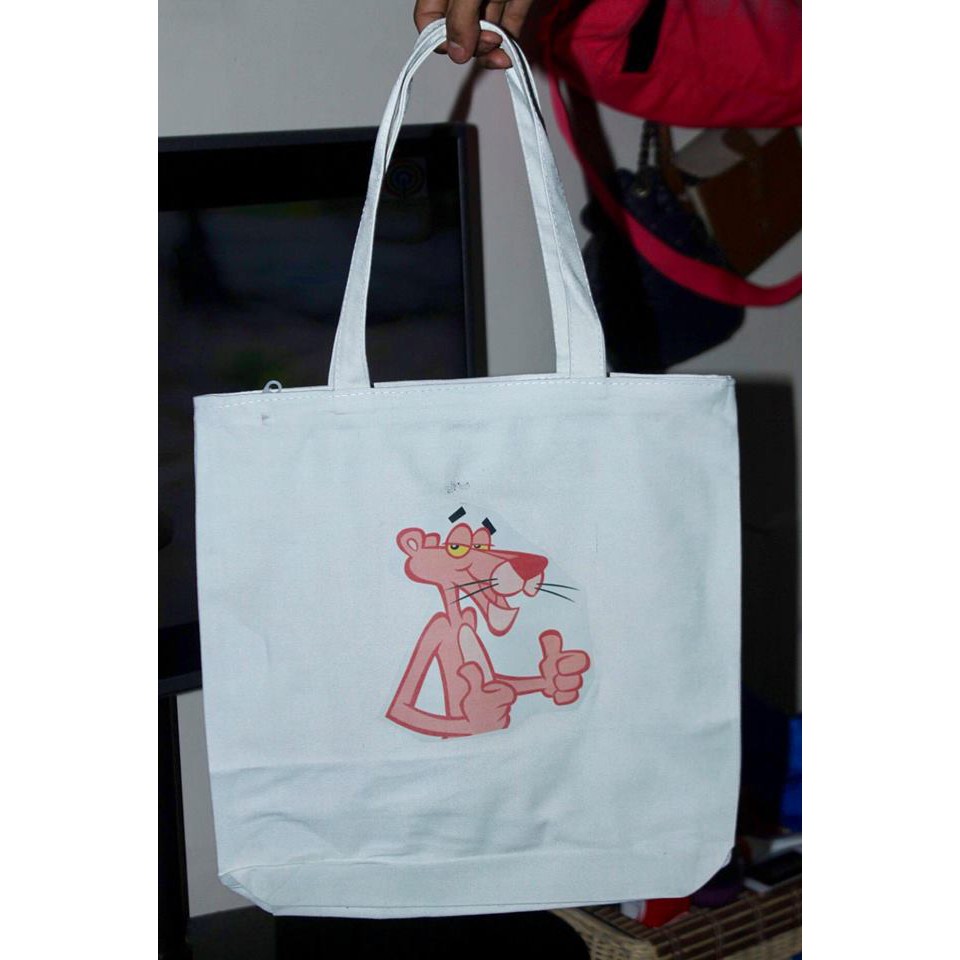 pink panther tote bag