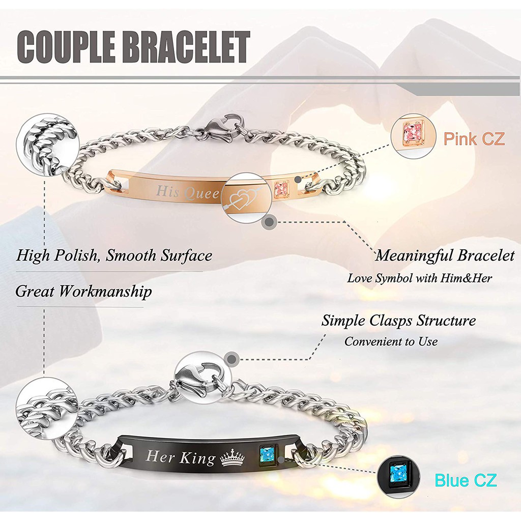 meaningful couple bracelets