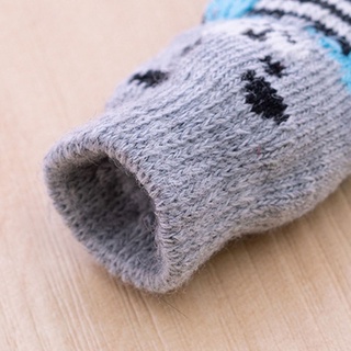 Pet Dog Socks 4Pcs cat Cute Anti-Slip socks soft cotton pet socks supplies #9