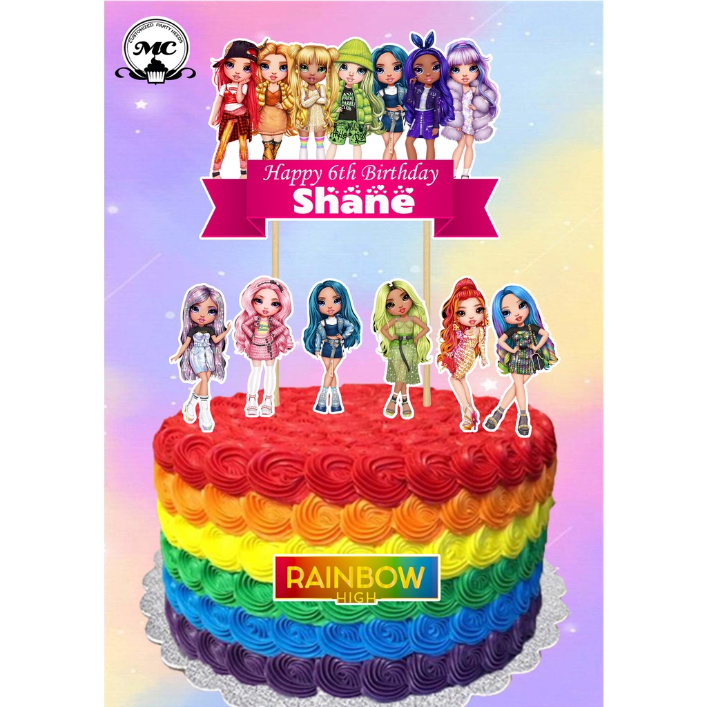rainbow-high-dolls-theme-cake-topper-shopee-philippines