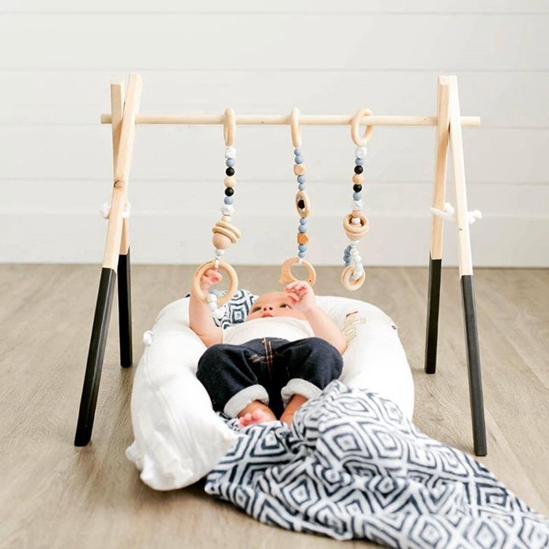 wooden play gym frame