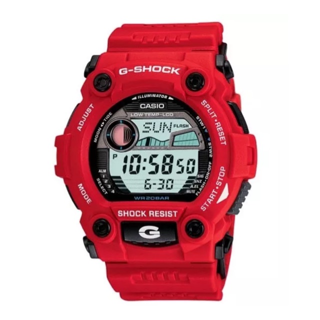 casio g shock rescue red