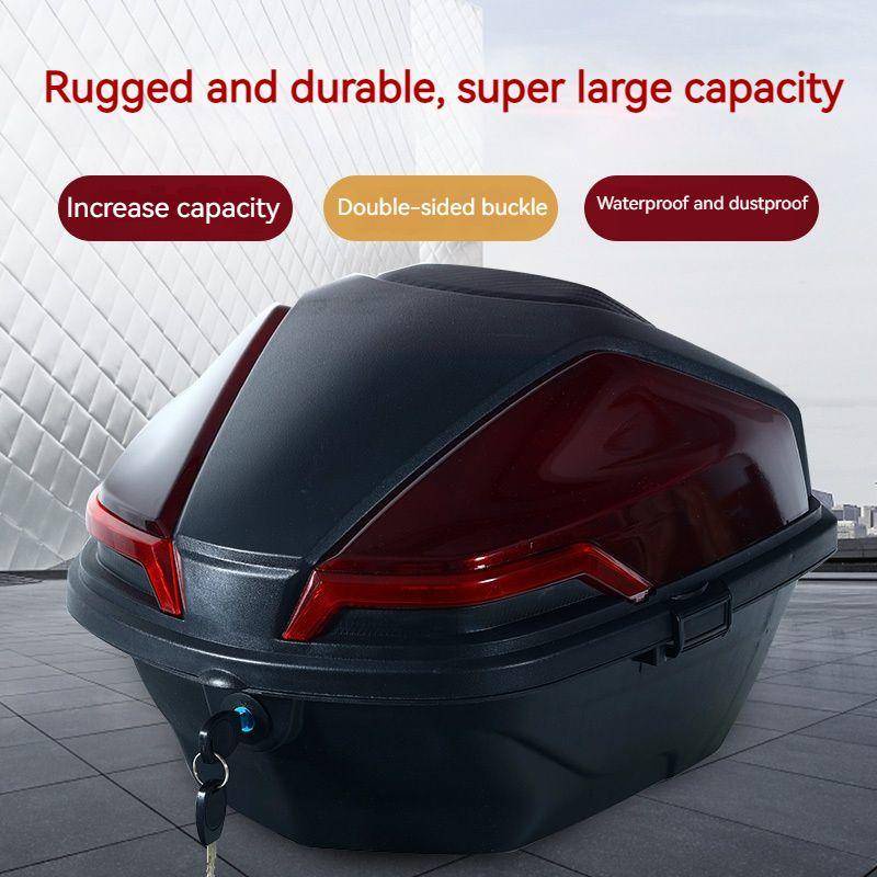 Motorcycle tail box universal large motorcycle storage box waterproof ...