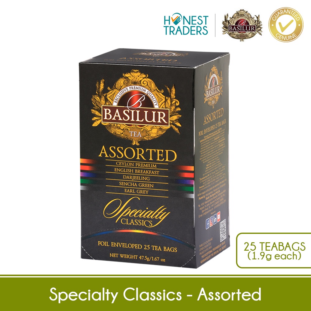 Basilur Tea "Specialty Classics" Assorted 1.9g X 25en 70296 Shopee