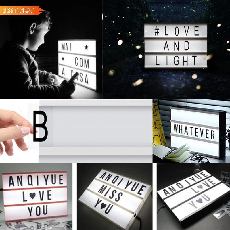 Cinematic LED Light Up Letter Box Cinema House Wedding DIY Message