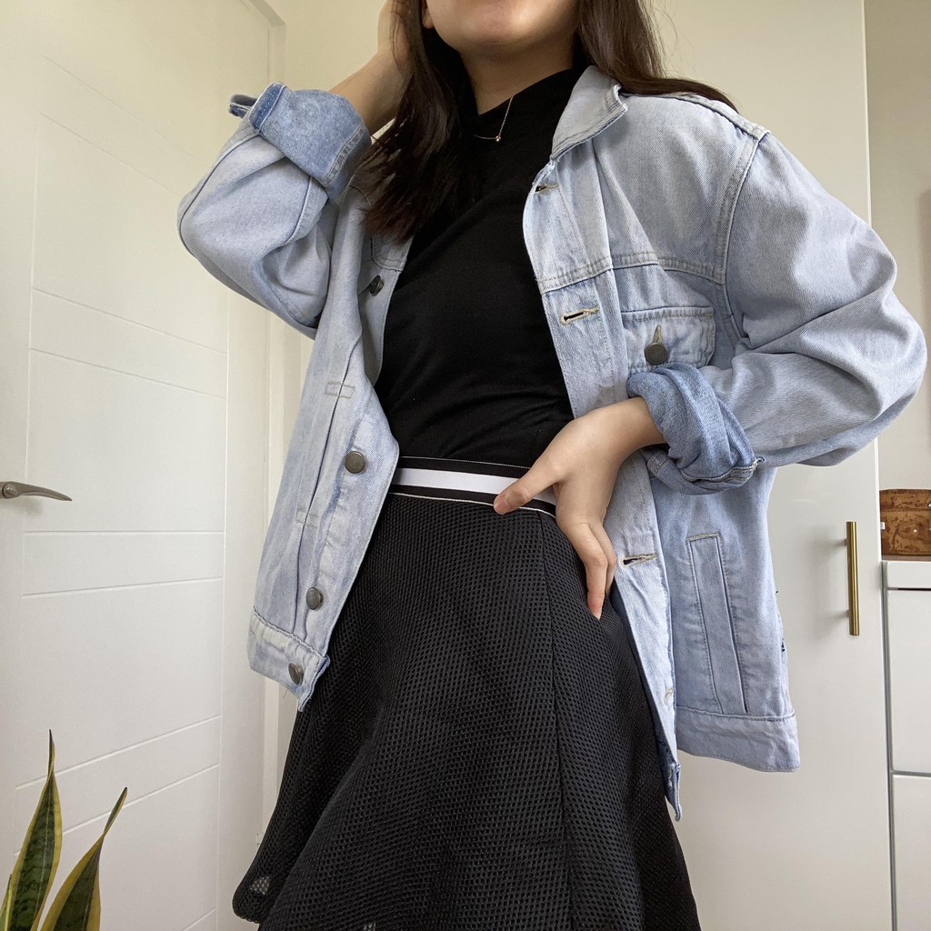 oversized denim jacket cotton on