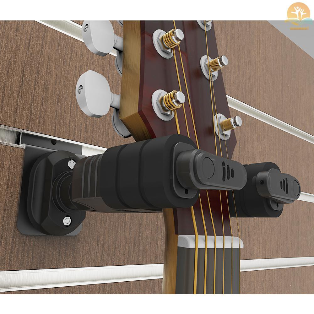 Ready Stock GALUX GH110M Auto Lock Guitar Hanger Hook Holder Slat Wall