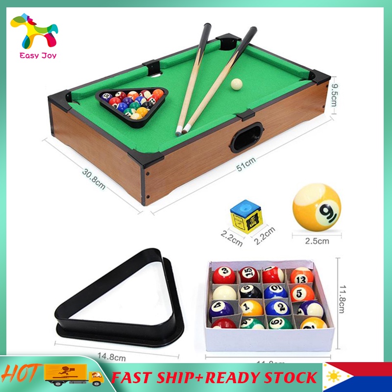 20 inches billiard Table set for Kids wooden pool table set with cue stick taco billiards
