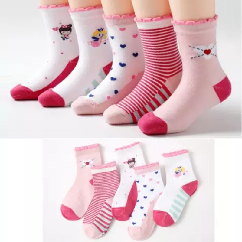 KATUN Children's Soft Cotton Socks With Cute Character Motifs, Early ...