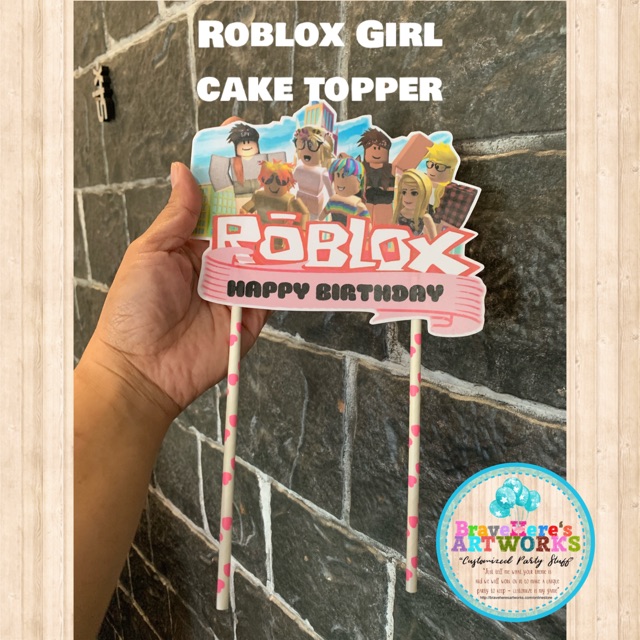 Roblox Cake Toppers Boy Or Girl Shopee Philippines - printable roblox roblox tag roblox roblox cake topper