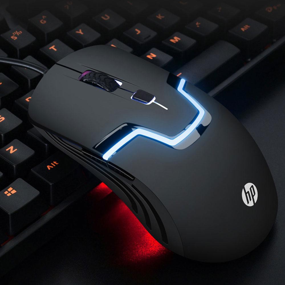 HP M100 / X500 Optical Wired USB High Speed Gaming Mouse With LED Light
