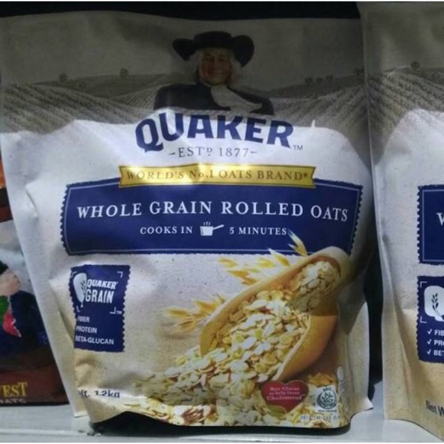 Quaker whole grain rolled oats 1.2 kg | Shopee Philippines