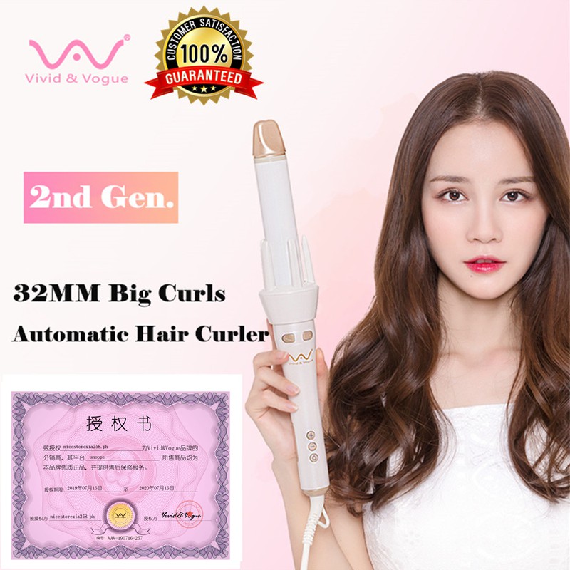 100 Original Vivid Vogue Generation 2 Automatic Hair Curler