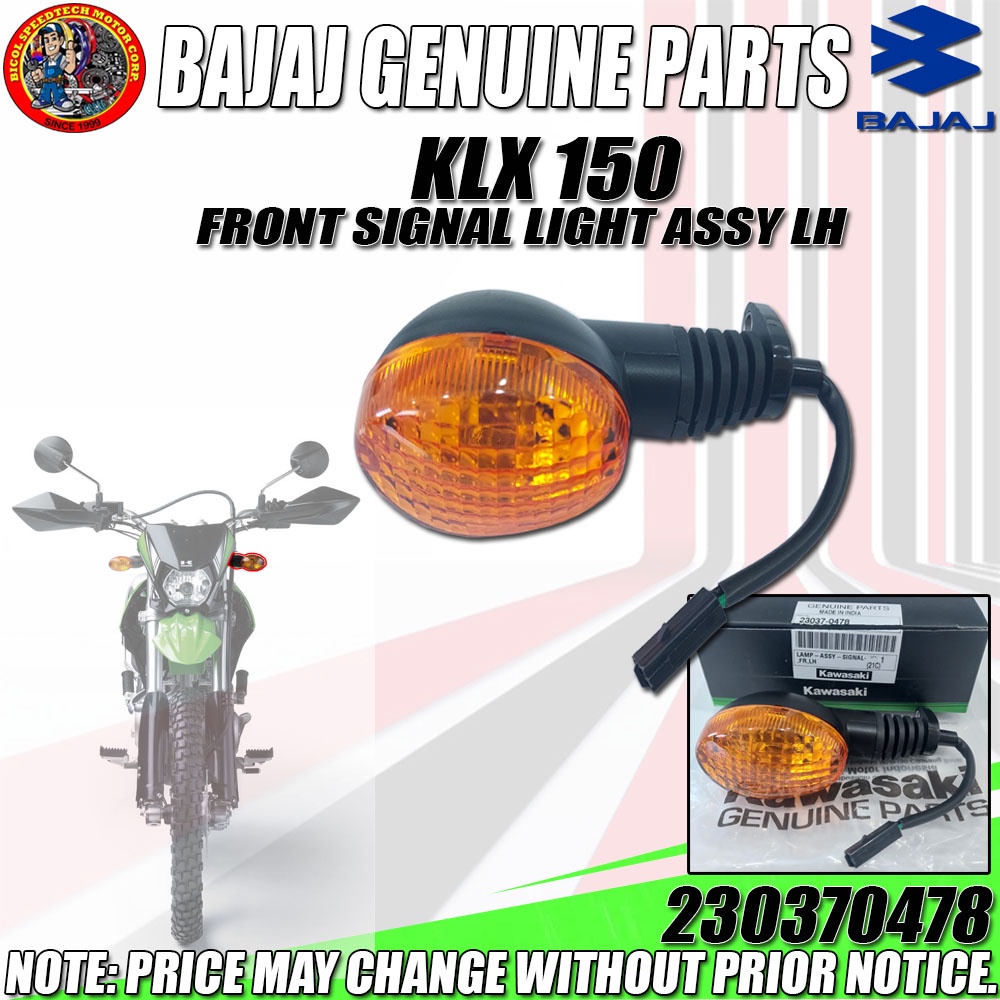 KLX 150 FRONT SIGNAL LIGHT ASSY LEFT (GENUINE 230370478) Shopee